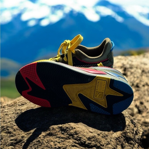 Puma Boys Shoes. RS-X Low Deep Lichen Green. Size 2. - Picture 6 of 8